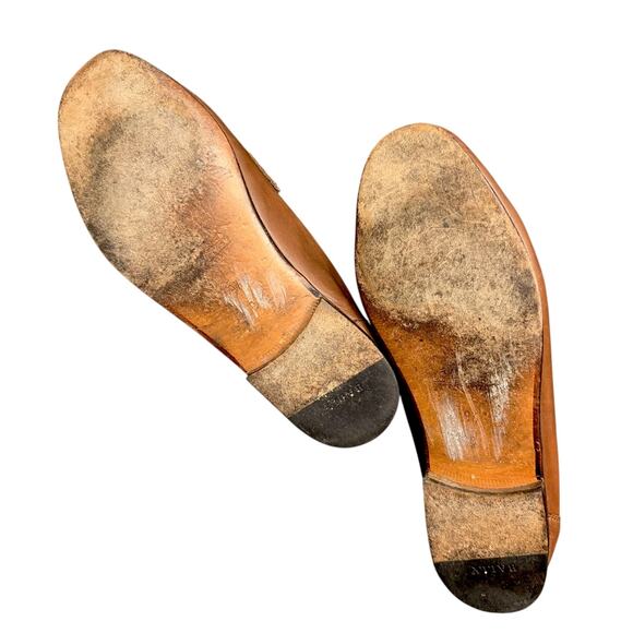 Vintage Bally Italy Ostrich Leg Brown Leather Loafers Mens 9.5 D Dress Shoes main image 12